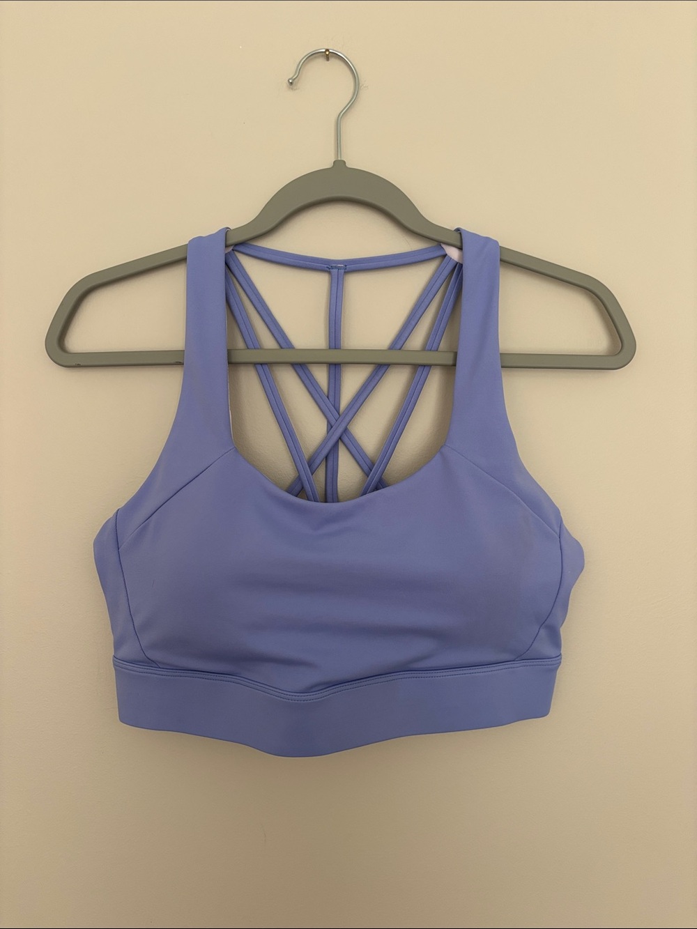 ZYIA ACTIVE Crisscross Back Sports Bra in Lavender